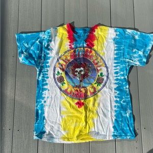 Grateful Dead T Shirt M Tie Dye 2011 Official Skull & Roses Retro